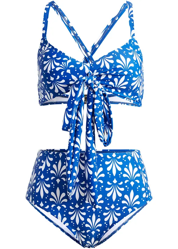 Bikini (2-tlg.Set) in blau von vorne - RAINBOW