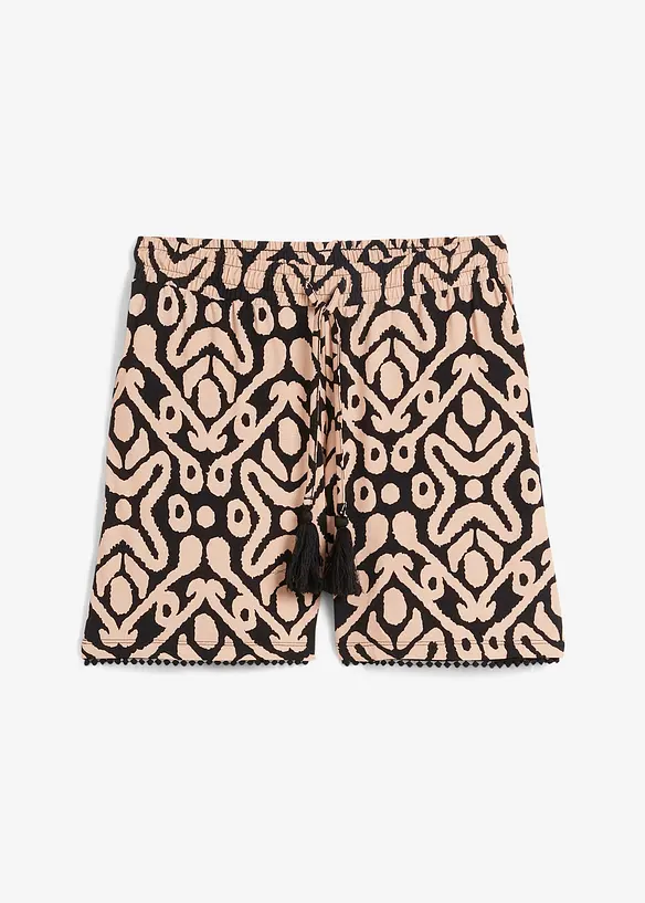 Jersey-Shorts aus softem Viskose-Mix in schwarz von vorne - bonprix Jersey-Shorts aus softem Viskose-Mix in schwarz von vorne - bonprix