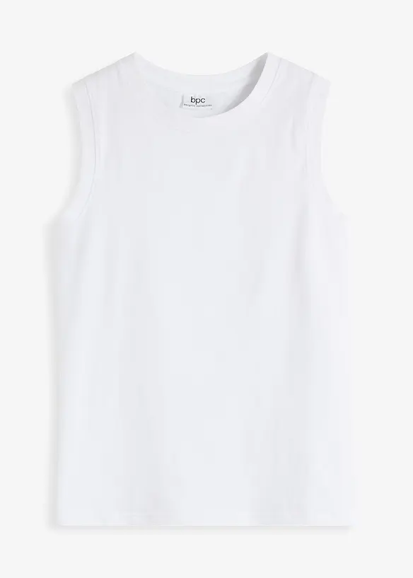 Tanktop in weiß von vorne - bonprix