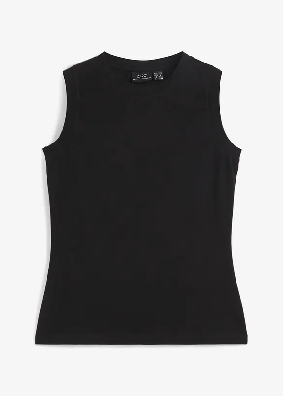 Tanktop in schwarz von vorne - bonprix