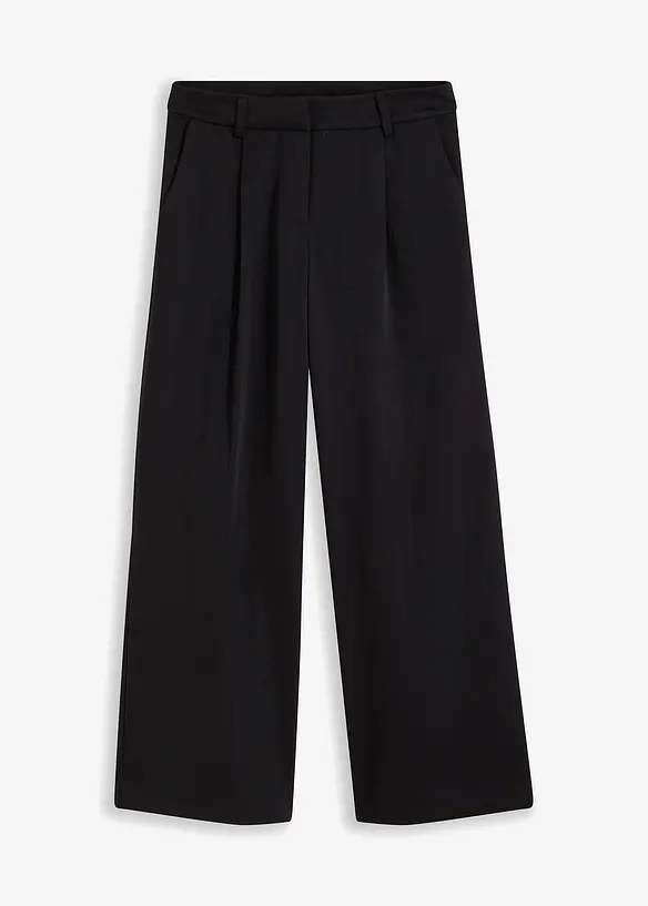 Palazzo-Hose mit leichter Twill-Struktur