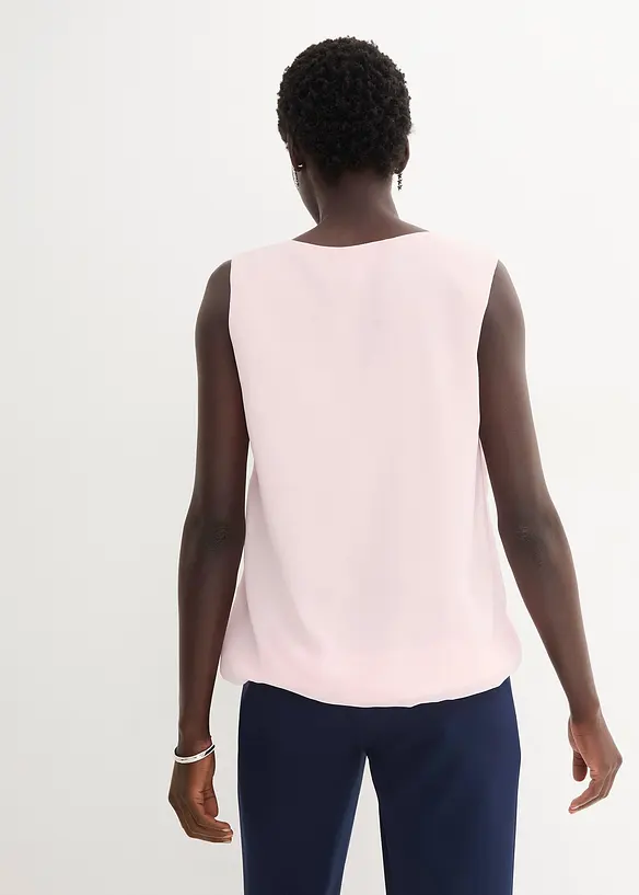 Blusentop in rosa von hinten (im Anschnitt) - bonprix