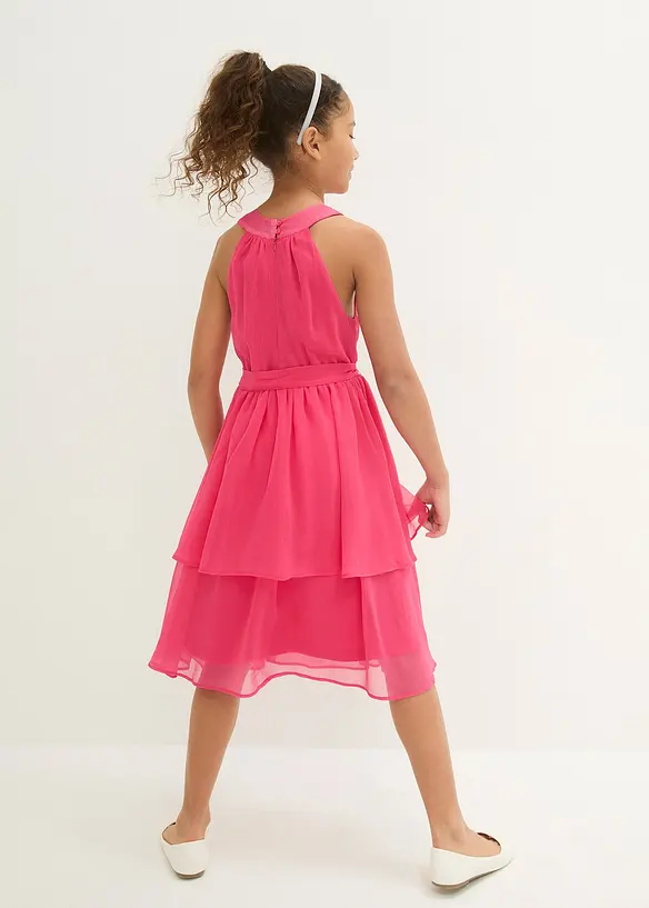 Midikleid in pink von hinten (Totalaufnahme) - bonprix
