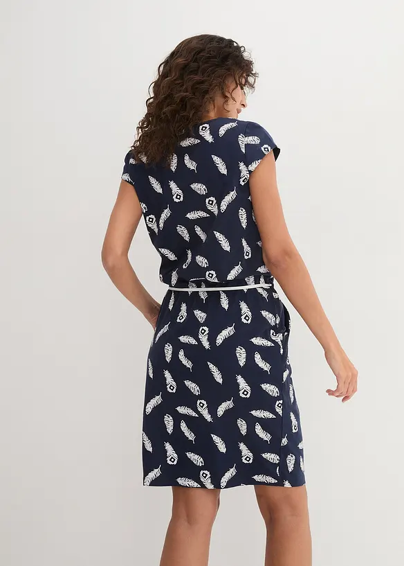 Shirtkleid in blau von hinten (Totalaufnahme) - bonprix Shirtkleid in blau von hinten (Totalaufnahme) - bonprix