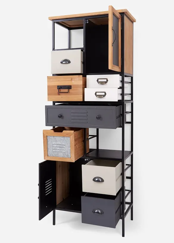 Schrank in grau geöffnet - bonprix