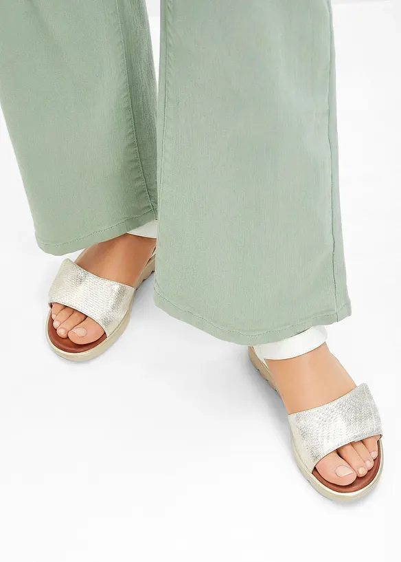 Jana Komfort-Sandalen in bequemer Weite in weiß - Jana