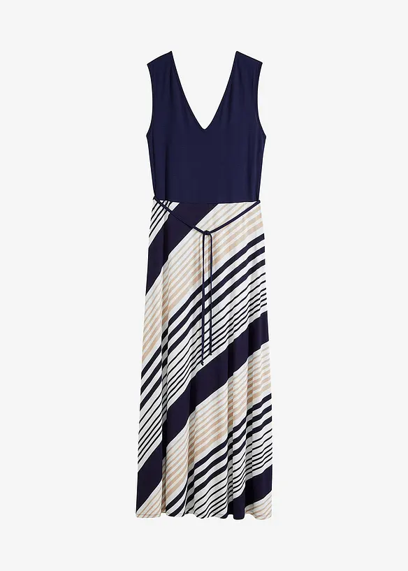 Maxikleid aus softem Viskose-Mix in blau von vorne - bonprix Maxikleid aus softem Viskose-Mix in blau von vorne - bonprix