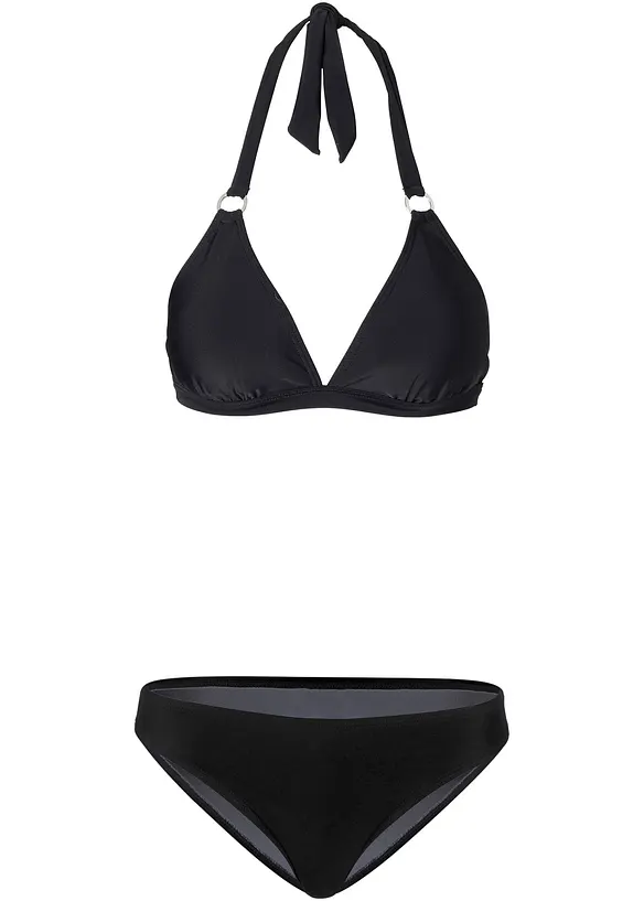 Neckholder Bikini (2-tlg. Set) in schwarz von vorne - bonprix