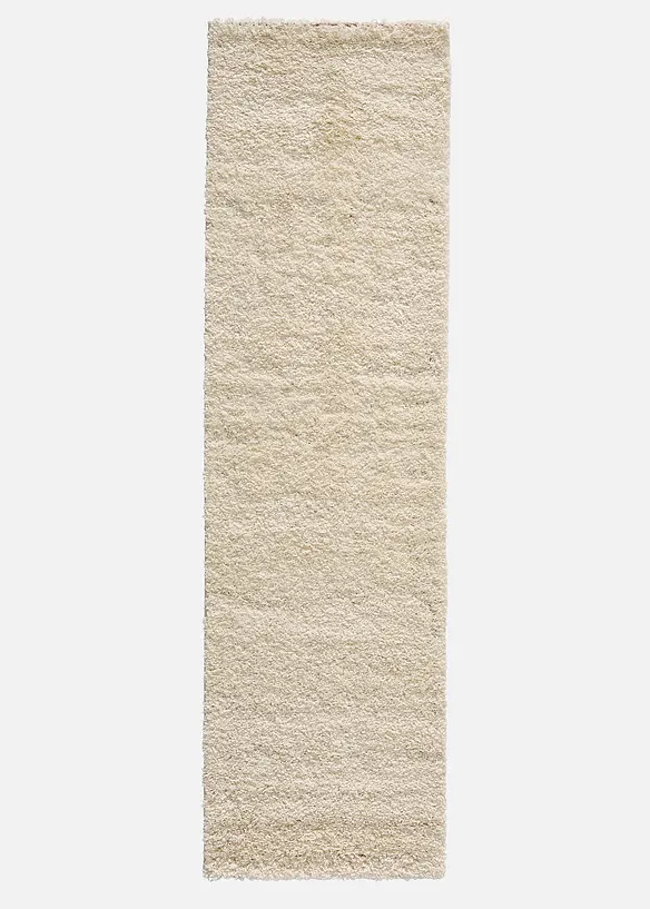 Hochflor Teppich in beige - bonprix