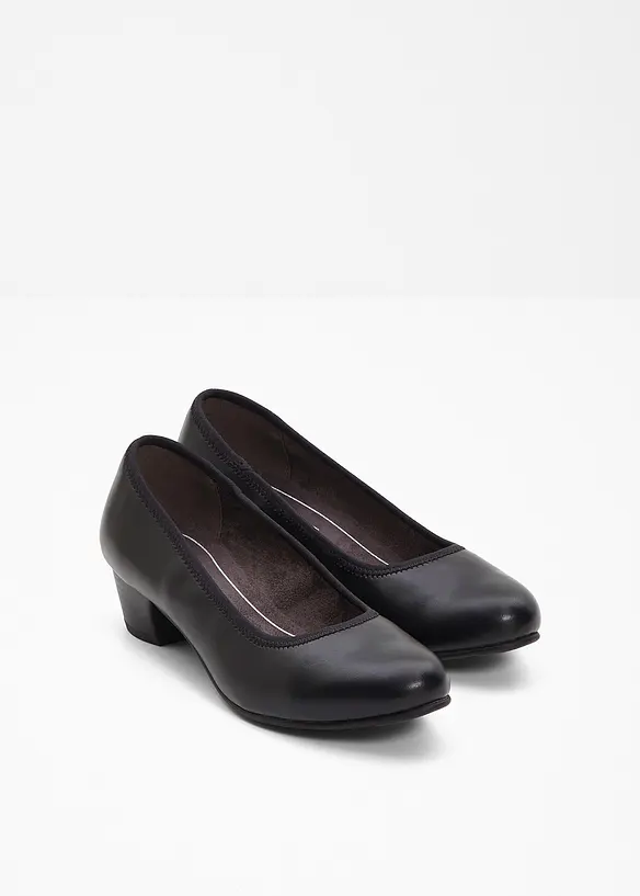 Jana Komfort-Pumps in bequemer Weite in schwarz - Jana