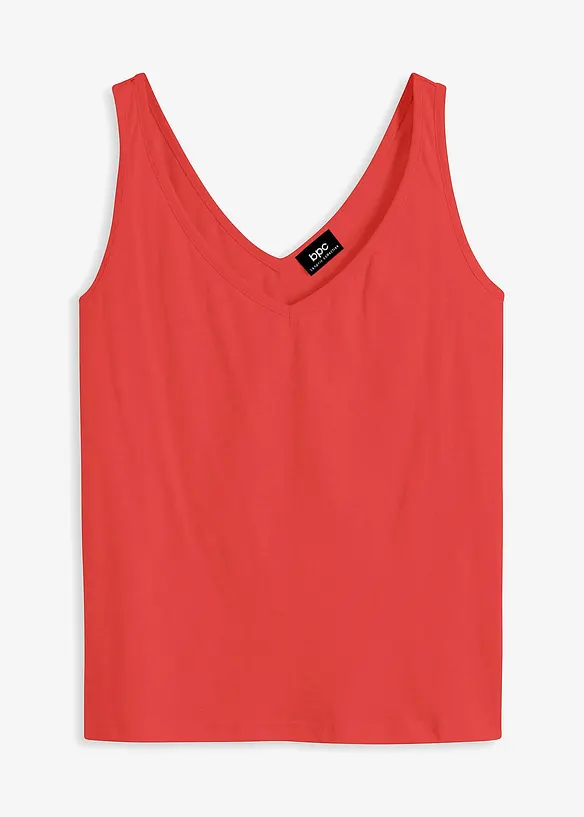 Top aus reiner Bio-Baumwolle in rot von vorne - bonprix Top aus reiner Bio-Baumwolle in rot von vorne - bonprix