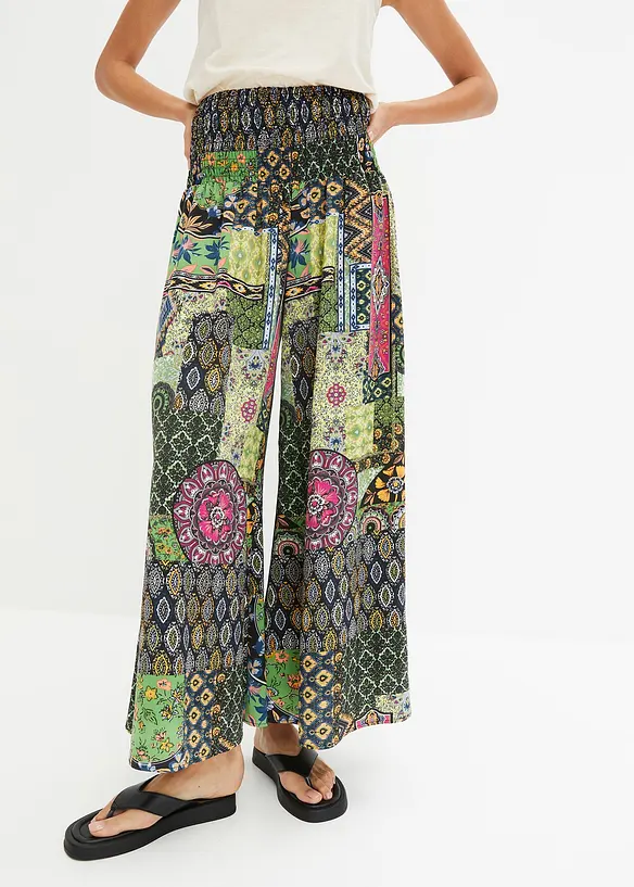 Palazzo-Hose in grün von vorne - bonprix Palazzo-Hose in grün von vorne - bonprix