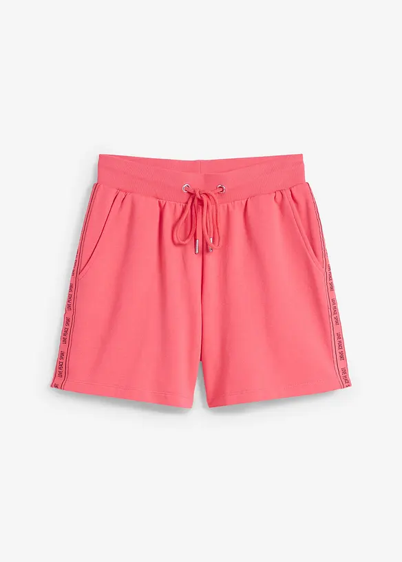 Sweat-Shorts in pink von vorne - bonprix