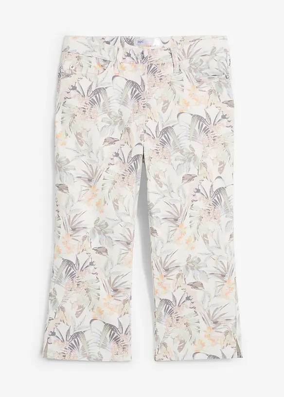 Capri-Hose in weiß von vorne - bonprix
