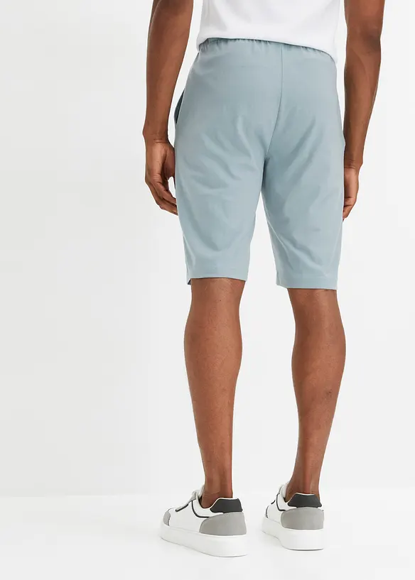 Jersey-Shorts (2er Pack) in petrol von hinten - bonprix