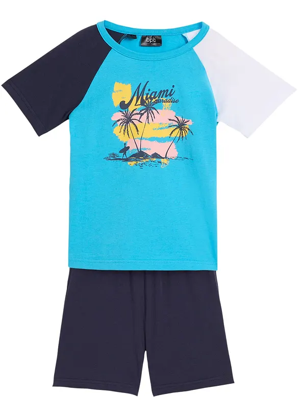 bpc bonprix collection Jungen T-Shirt und kurze Hose aus Bio-Baumwolle (2-tlg.Set)