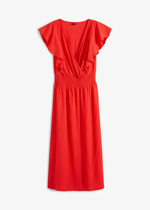 Midikleid in rot von vorne - bonprix