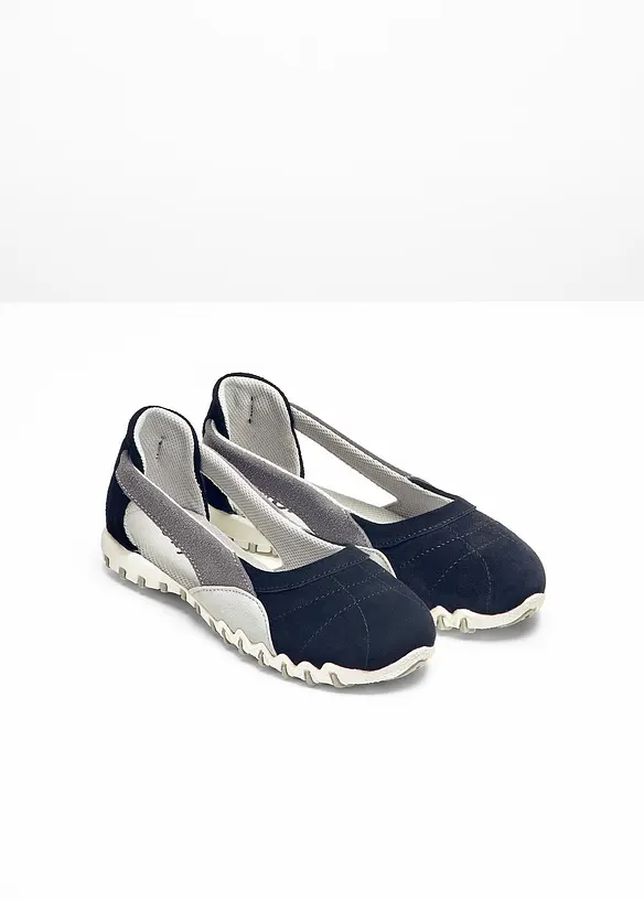 Ballerinas aus Veloursleder in schwarz - bonprix
