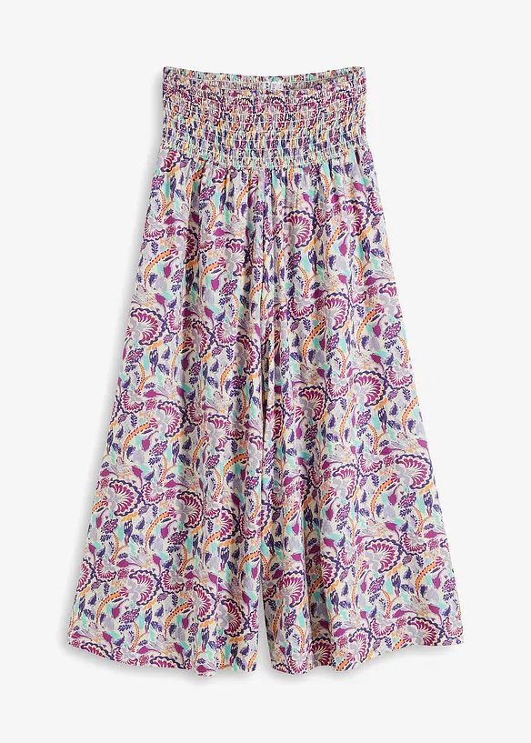 Palazzo-Hose aus fließender Viskose in lila von vorne - bonprix Palazzo-Hose aus fließender Viskose in lila von vorne - bonprix