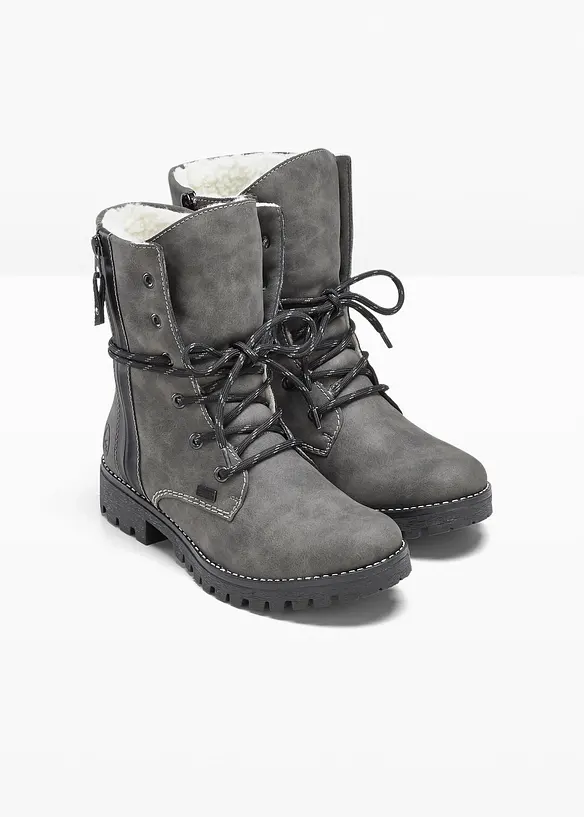 Rieker Schnürstiefel in grau - Rieker
