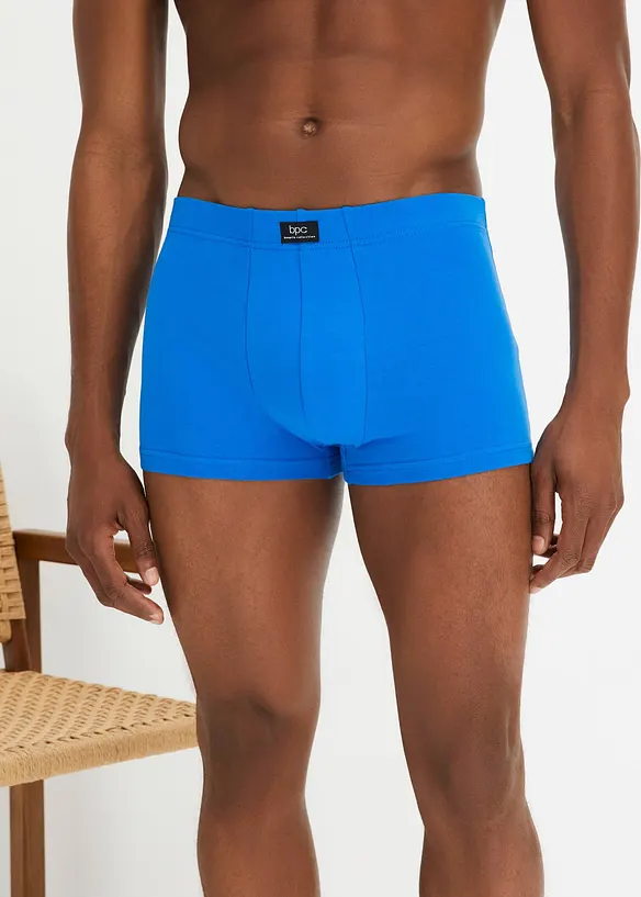 Boxershorts eng (3er Pack) mit Bio-Baumwolle in schwarz von vorne - bonprix