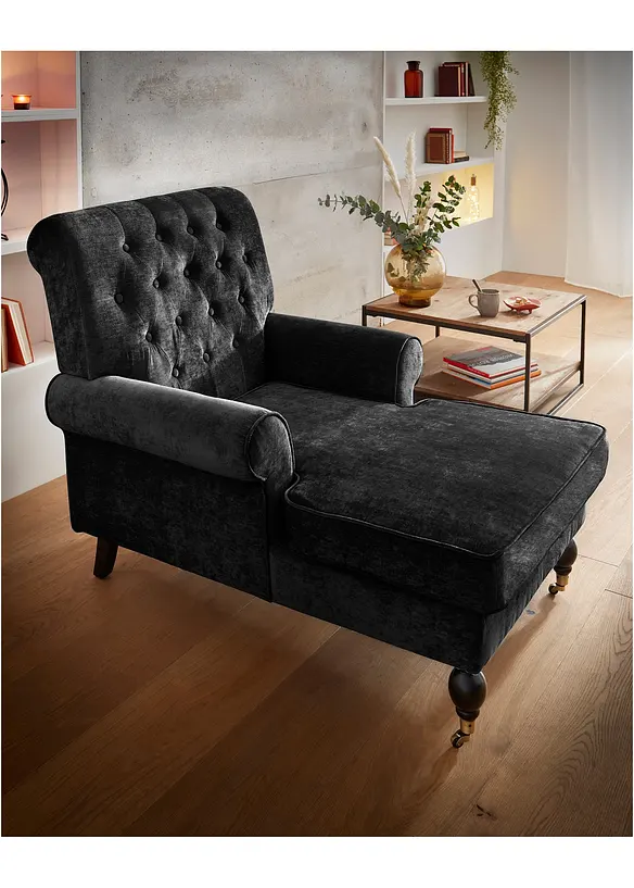 Sessel mit Fußteil in schwarz (Ambiente) - bonprix