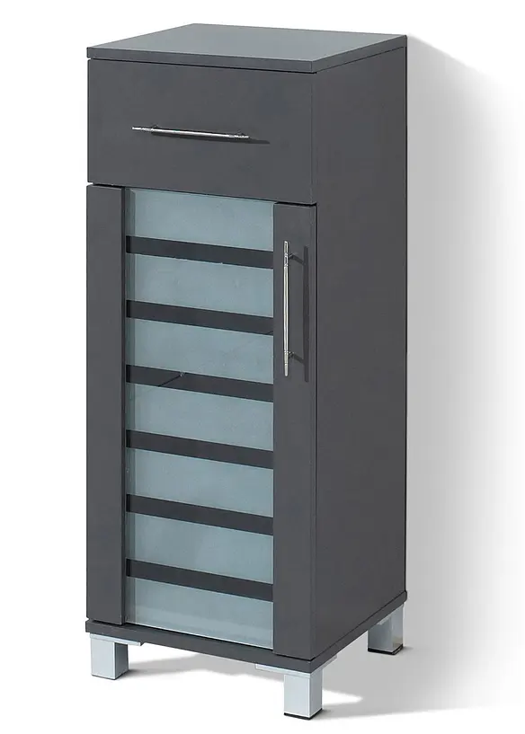 Badezimmer Schrank stehend in grau von vorne - bonprix