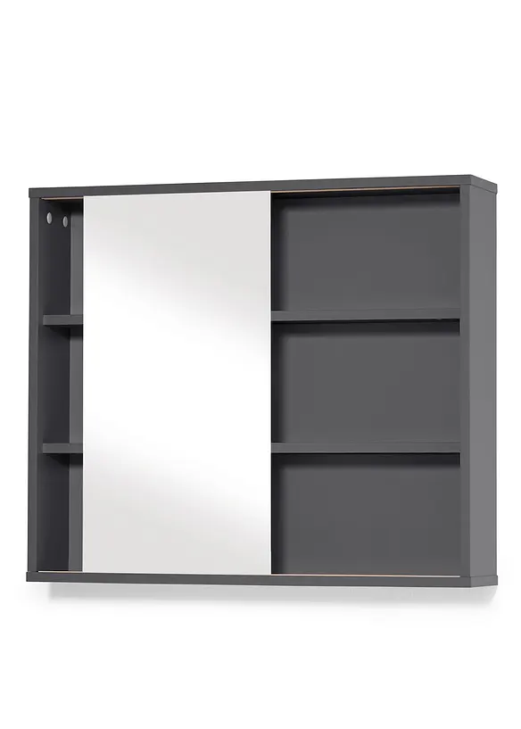 Spiegelschrank in grau geöffnet - bonprix