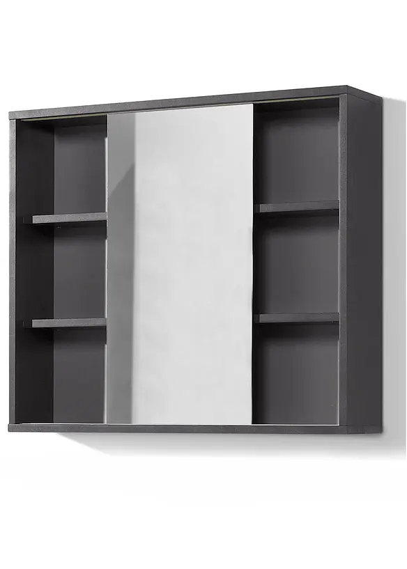 Spiegelschrank in grau von vorne - bonprix