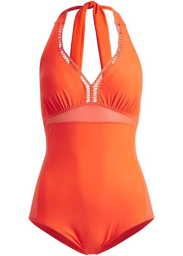 Shape Badeanzug leichte Formkraft in orange von vorne - bpc selection
