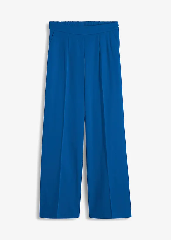 Marlenehose in Loose Fit in blau von vorne - bonprix