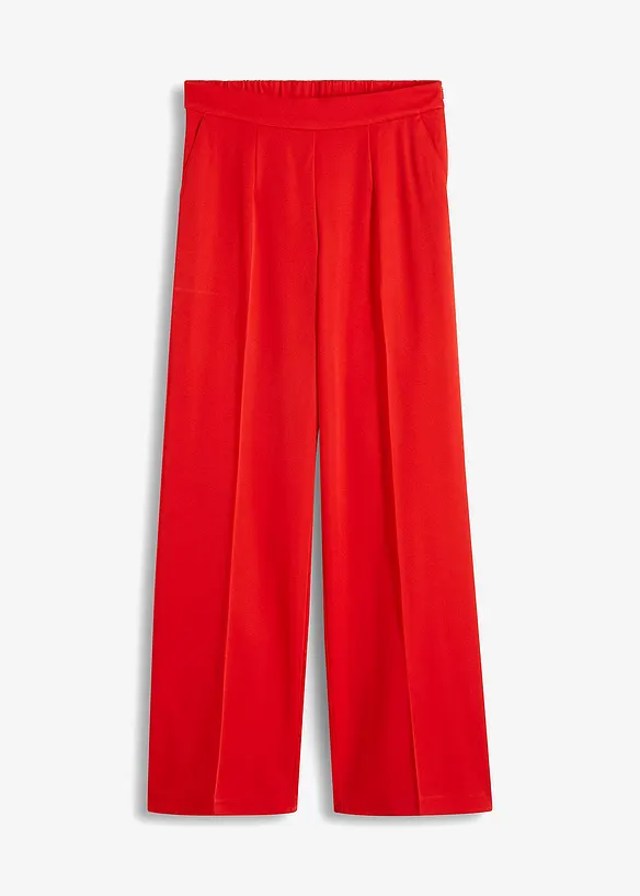 Marlenehose in Loose Fit in rot von vorne - bonprix