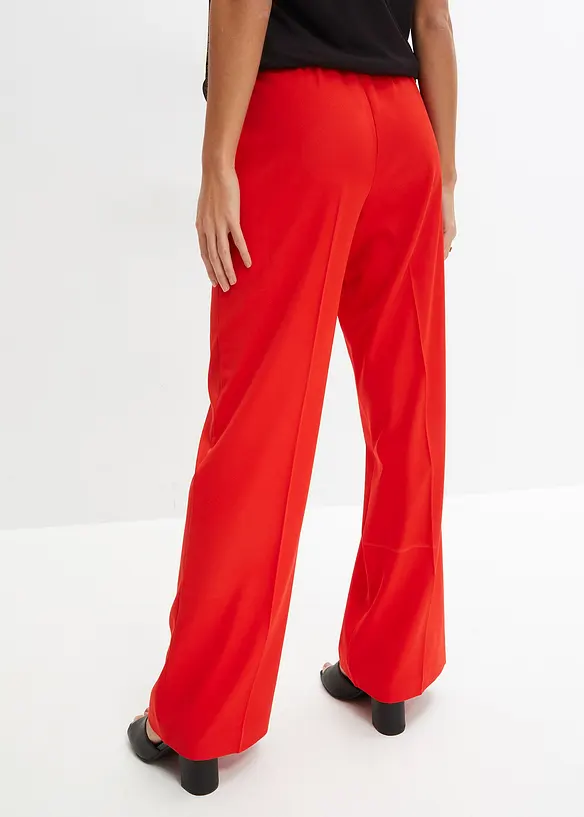 Marlenehose in Loose Fit in rot von hinten - bonprix