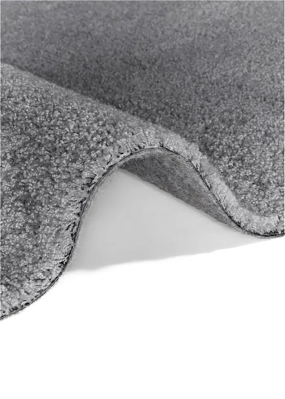 Waschbarer Teppich mit weichem Flor in grau (Detailaufnahme) - bonprix