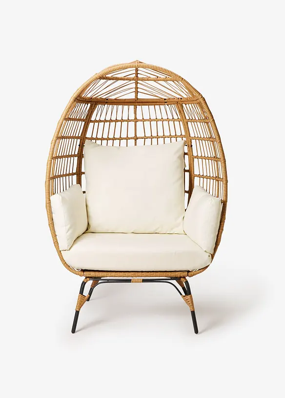 Gartensessel in beige geöffnet - bonprix