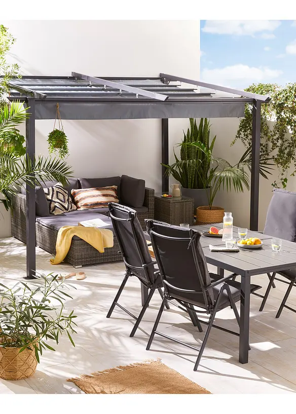 Pavillon open air zur Wandbefestigung in grau (Ambiente) - bonprix