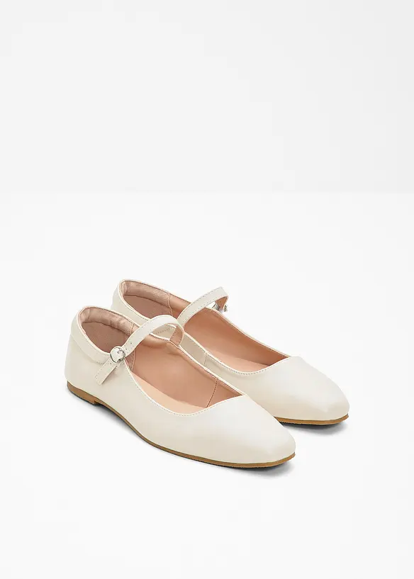 Mary-Janes in beige - bonprix