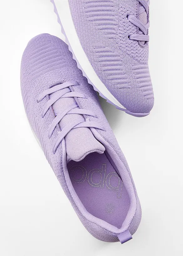 Sneaker aus Soft-Material in lila (Detailaufnahme) - bonprix