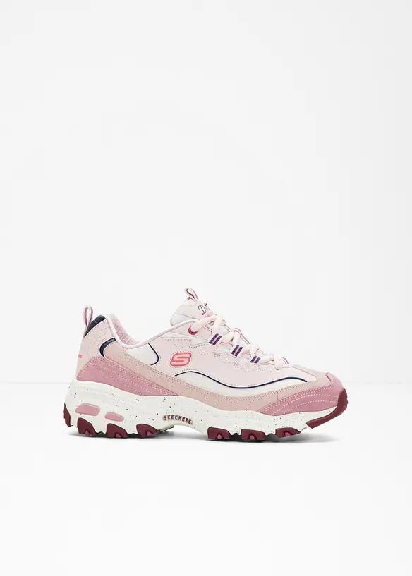 Skechers Chunky Sneaker mit Memory Foam in rosa von vorne - Skechers