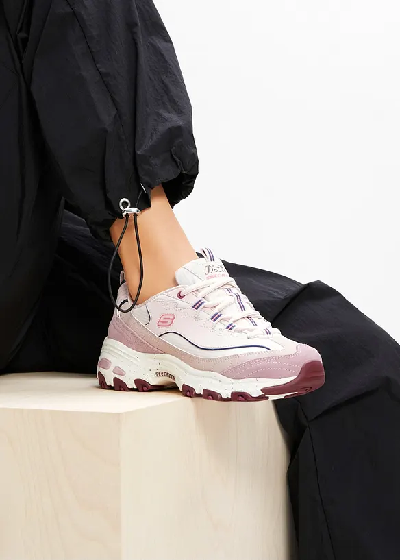 Skechers Chunky Sneaker mit Memory Foam in rosa - Skechers