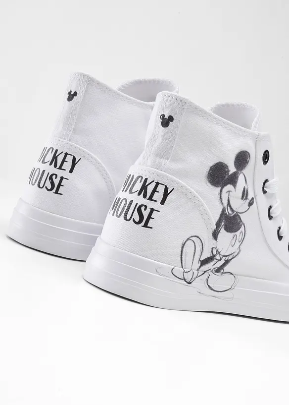 Verspielter Mickey Mouse High top Sneaker weiB bonprix