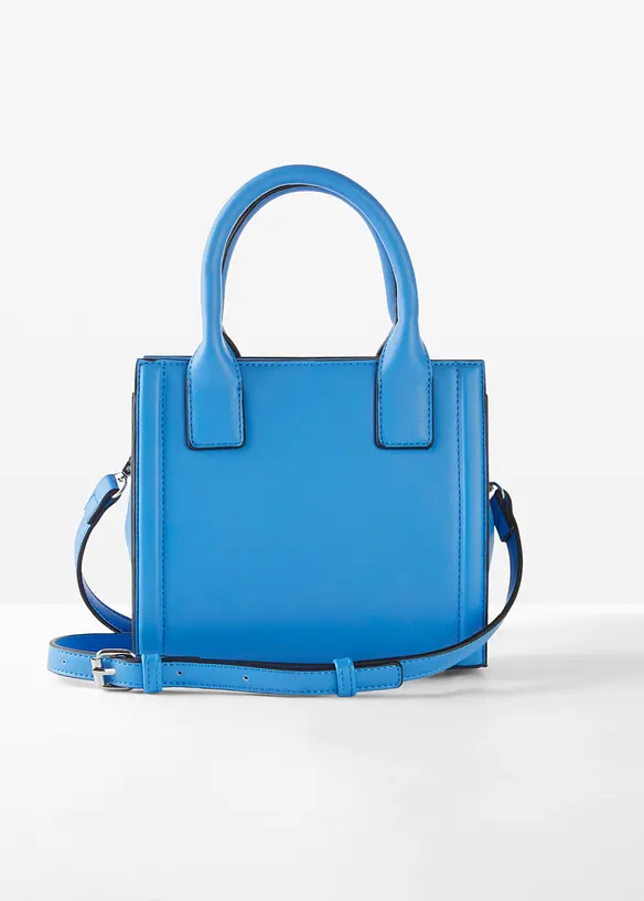 Handtasche mit abnehmbarem Taschengurt in blau - bonprix