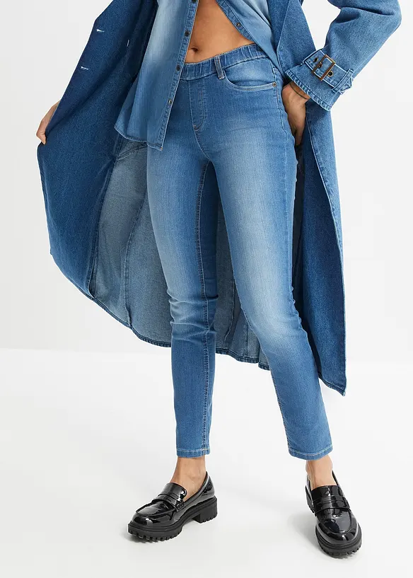 Jeggings in blau von vorne - bonprix Jeggings in blau von vorne - bonprix