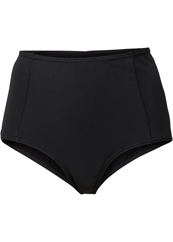 High waist Bikinihose in schwarz von vorne - bonprix