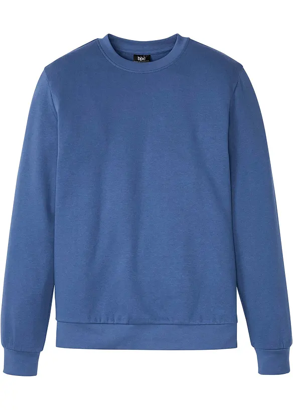 Sweatshirt in blau von vorne - bonprix