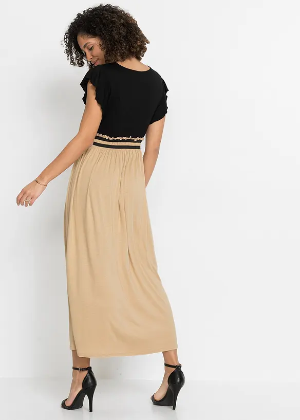 Jerseykleid aus softem Viskose-Mix in schwarz von hinten (Totalaufnahme) - bonprix Jerseykleid aus softem Viskose-Mix in schwarz von hinten (Totalaufnahme) - bonprix