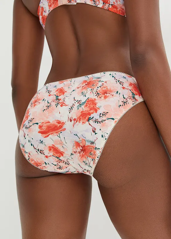 Slip mit Bio-Baumwolle (5er Pack) in pink von hinten - bonprix