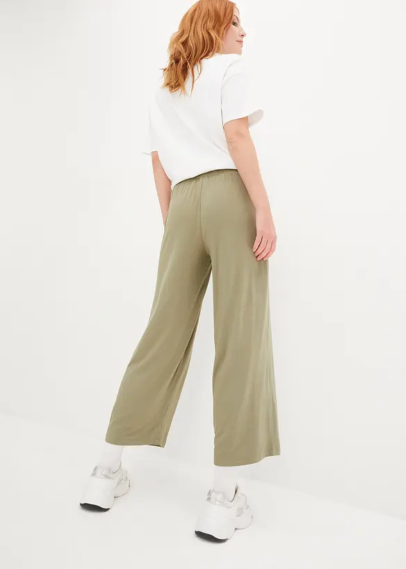 7/8- Shirthose, High-Waist, 2er-Pack in blau von hinten - bonprix