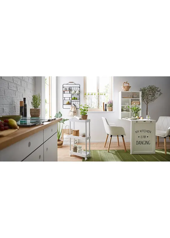 Wandregal mit Körben in schwarz (Ambiente) - bonprix