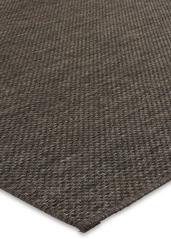 In- und Outdoor Teppich in grau Detailaufnahme vom Material - bonprix